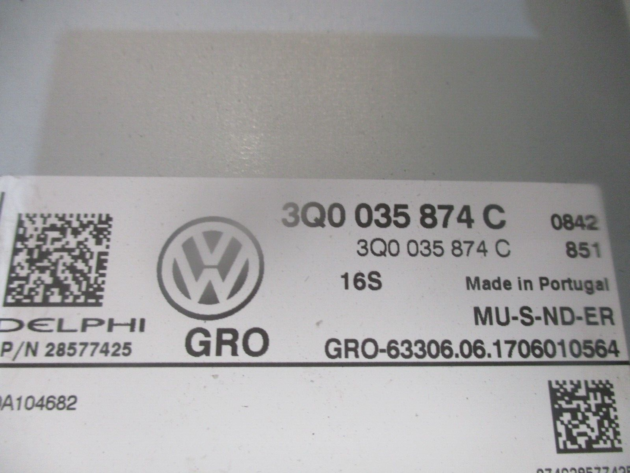2017 GENUINE VW PASSAT B8 MMI RADIO INFOTAINMENT SCREEN 5G6919605B 3Q0035874C - Image 5
