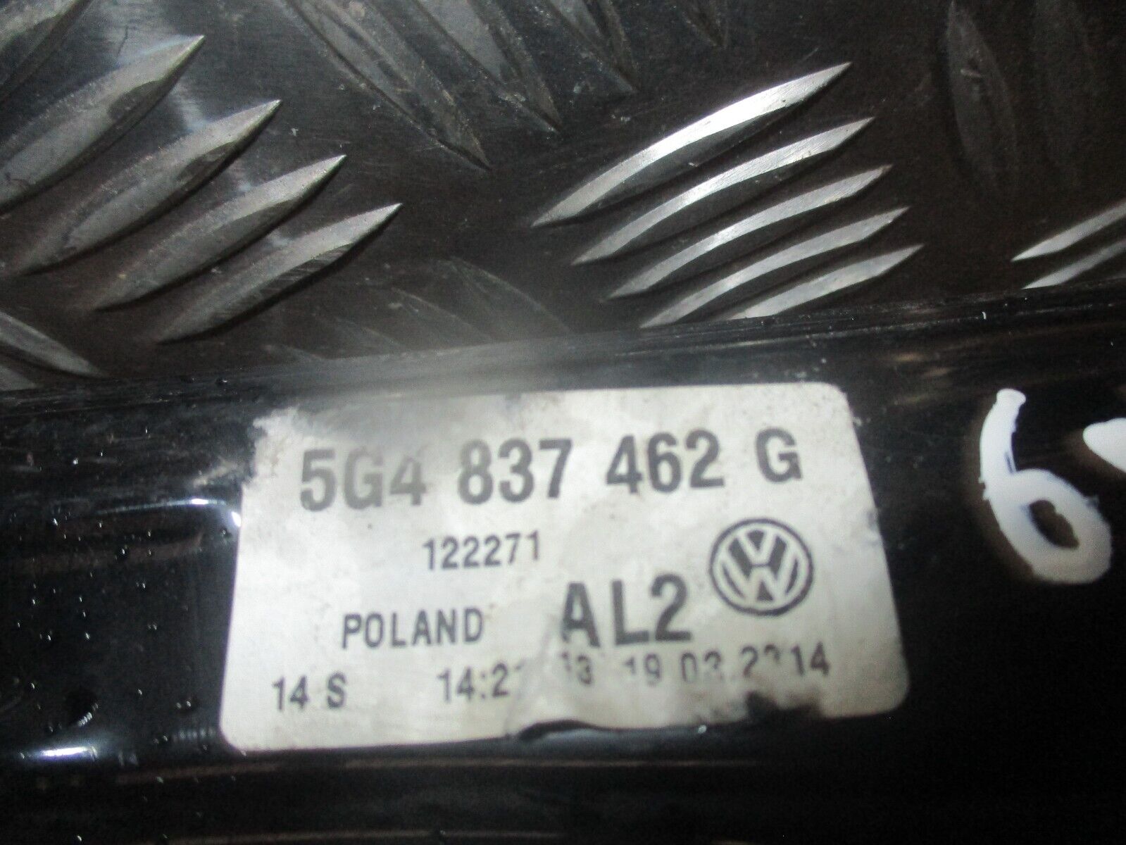 2015 GENUINW VW GOLF MK7 FRONT RIGHT DRIVER SIDE WINDOW REGULATER 5G4837462G - Image 2