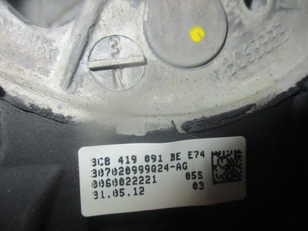 2012 GENUINE VW PASSAT B7 DRIVERS MULTIFUNCTION STEERING WHEEL 3C8419091BE - Image 2