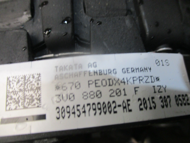 2015 GENUINE SKODA SUPERB DRIVERS STEERING WHEEL BAG 3V0880201F - Image 3