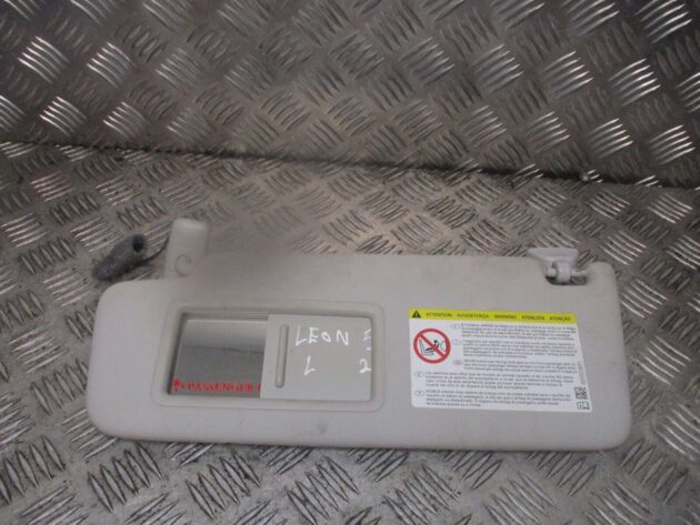2014 GENUINE SEAT LEON 5F FRONT LEFT PASSENGER SIDE SUN VISOR 5F0857551 - Image 3