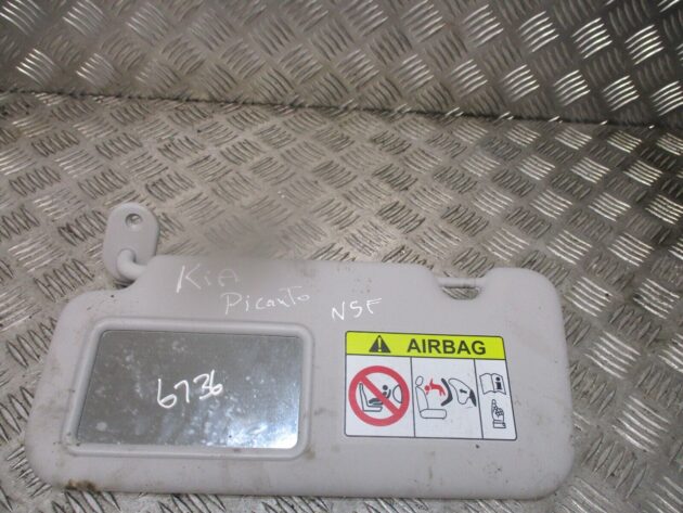 2018 GENUINE KIA PICANTO FRONT LEFT PASSENGER SIDE SUN VISOR