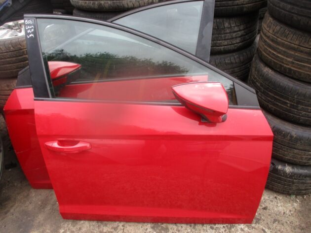 2014 GENUINE SEAT LEON FRONT RIGHT DRIVER SIDE BARE SHELL DOOR OSF - Image 2
