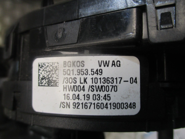 2017 GENUINE AUDI A3 8V CLOCK SPRING AIRBG SQUIB 5Q0953549 - Image 2
