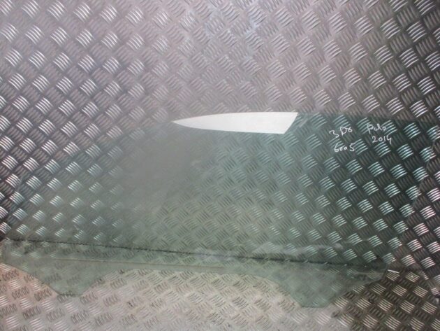 2013 GENUINE VW POLO 3DR FRONT LEFT PASSENGER SIDE DOOR WINDOW GLASS 6R3845201