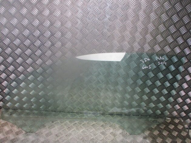 2013 GENUINE VW POLO 3DR FRONT LEFT PASSENGER SIDE DOOR WINDOW GLASS 6R3845201 - Image 2