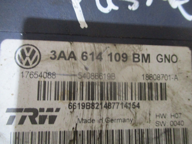 2014 GENUINE VW PASAAT CC ABS PUMP CONTROL UNIT MODULE 3AA614109BM - Image 2