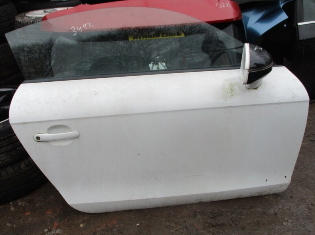 2012 GENUINE AUDI TT FRONT RIGHT DRIVER SIDE BARE SHELL DOOR OSF