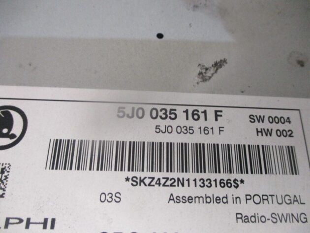 2013 GENUINE SKODA RAPID RADIO CD PLAYER HEAD UNIT 5J0035161F - Image 3