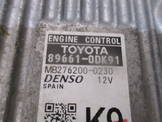 2016 GENUINE TOYOTA YARIS ENGINE ECU CONTROL UNIT MODULE 89661-0DK91 - Image 2