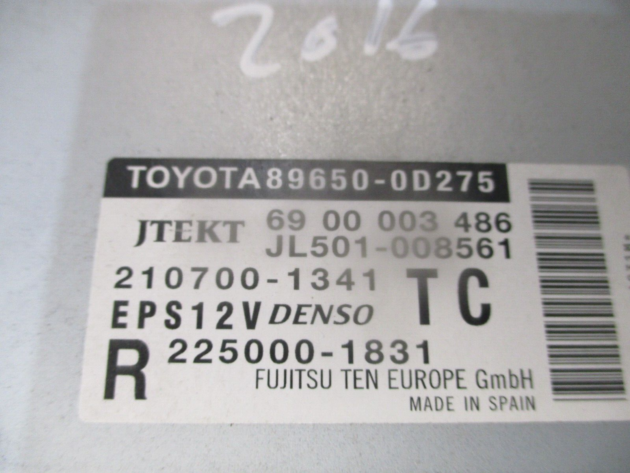 2016 GENUINE TOYOTA YARIS POWER STEERING ECU CONTROL MODULE 89650-0D275 - Image 2