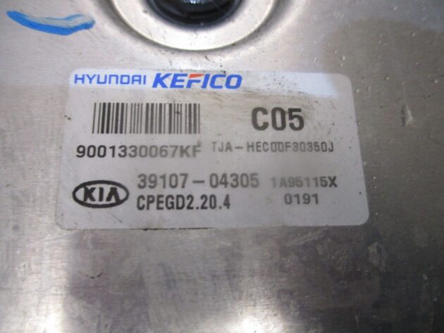 2020 GENUINE KIA PICANTO ENGINE ECU CONTROL UNIT MODULE 39107-04305 - Image 2
