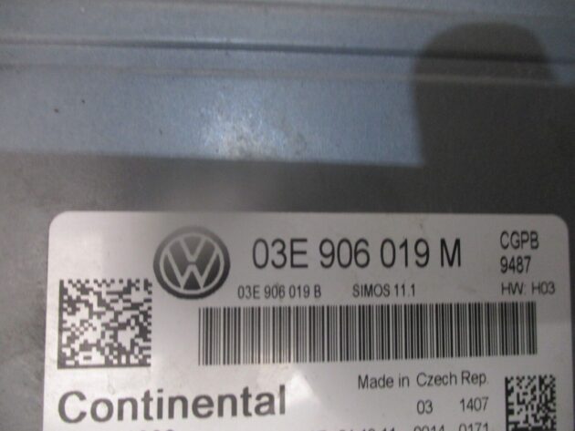 2012 GENUINE VW POLO 6R 1.2 PETROL ENGINE ECU CONTOL MODULE 03E906019M - Image 2