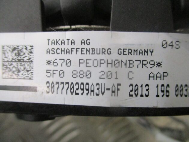 2016 GENUINE SEAT LEON FRONT RIGHT DRIVERS STEERING WHEEL AIRBG 5F0880201C - Image 2