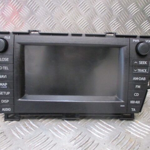 2011 TOYOTA PRIUS SAT NAV MULTIMEDIA STEREO CD HEAD UNIT 86120-47410 86113-60V84