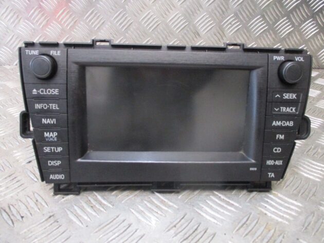 2011 TOYOTA PRIUS SAT NAV MULTIMEDIA STEREO CD HEAD UNIT 86120-47410 86113-60V84 - Image 2