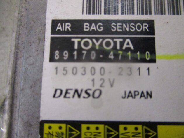 2011 GENUINE TOYOTA PRIUS SRS AIRBG ECU CONTROL MODULE 89170-47110 - Image 2