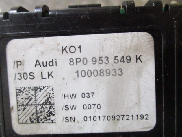 2012 GENUINE AUDI A3 8P STEERING ANGLE CONTROL MODULE 8P0953549K - Image 2