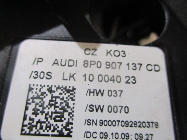 2012 GENUINE AUDI A3 8P INDICATOR WIPER SWITCH STALKS 8P0907137CD 8P0953519E - Image 4