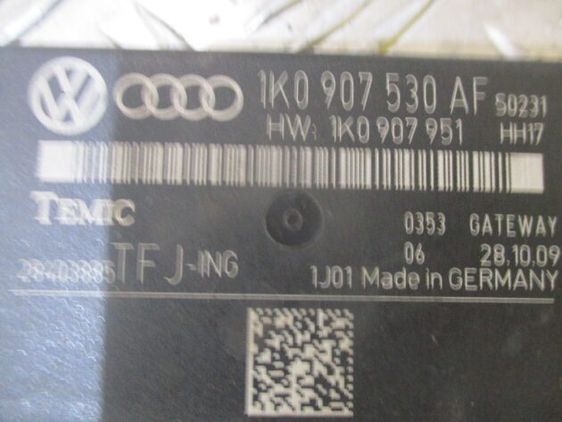 2012 GENUINE AUDI A3 8P GATEWAY CONTROL MODULE ECU 1K0907530AF - Image 2