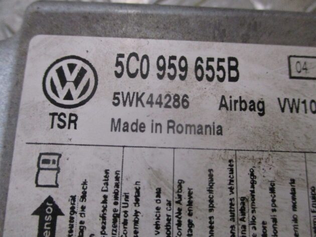 2012 GENUINE VW AUDI SEAT SKODA AIRBG CONTROL MODULE ECU 5C0959655B - Image 2