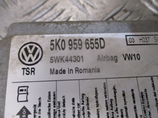 2012 GENUINE VW GOLF MK6 SRS AIRBG CONTROL MODULE ECU 5K0959655D - Image 2