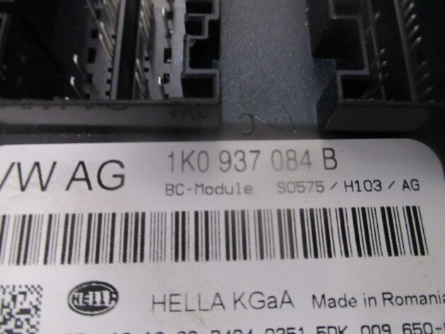 2012 GENUINE VW GOLF MK6 BCM BODY CONTROL MODULE 1K0937084B - Image 2