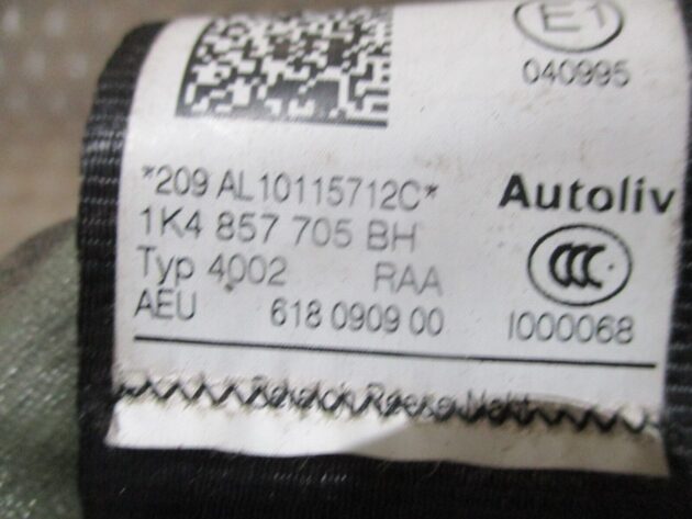 2012 GENUINE VW GOLF MK6 FRONT LEFT PASSENGER SIDE SEAT BELT 1K4857705BH - Image 2