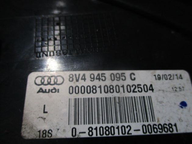 2014 GENUINE AUDI A3 8V REAR LEFT PASSENGER SIDE TAILLIGHT LAMP 8V4945095C - Image 3