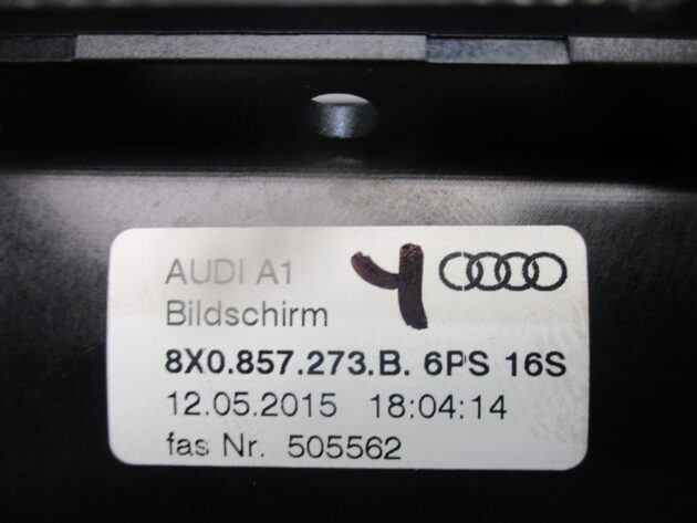 2015 GENUINE AUDI A1 8X MULTIMEDIA SAT NAV RADIO DISPLAY SCREEN 8X0857273B - Image 3