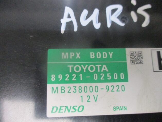 2013 GENUINE TOYOTA AURIS MPX BODY CONTROL MODULE ECU 89221-02500 - Image 2