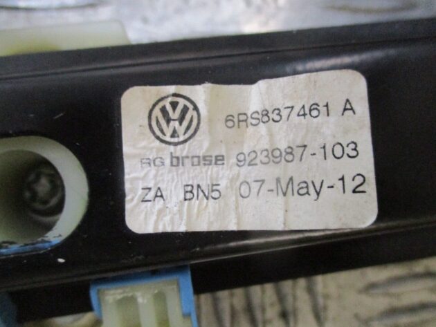 2013 GENUINE VW POLO FRONT LEFT PASSENGER SIDE WINDOW REGULATER 6RS837461A - Image 2
