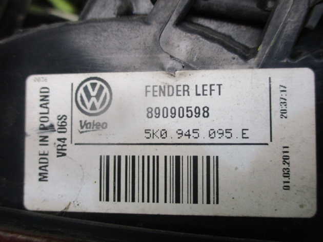 2012 GENUINE VW GOLF MK6 5DR REAR LEFT PASSENGER SIDE TAILLIGHT LAMP 5K0945095E - Image 2