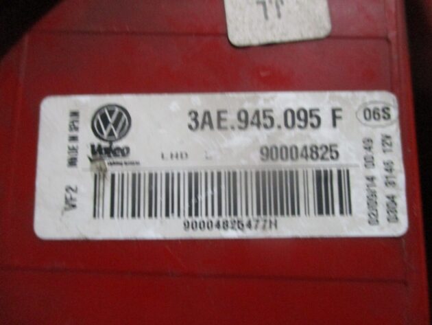 2014 VW PASSAT B7 SALOON REAR LEFT PASSENGER SIDE TAILLIGHT LAMP 3AE945095F - Image 3