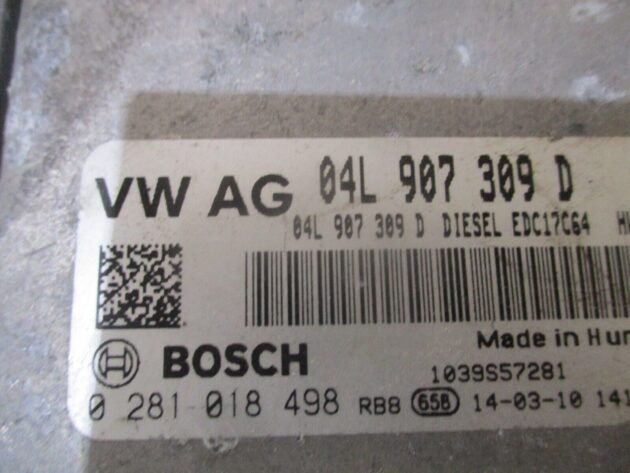 2014 GENUINE SEAT LEON 2.0 TDI ENGINE ECU CONTROL UNIT MODULE 04L907309D - Image 2