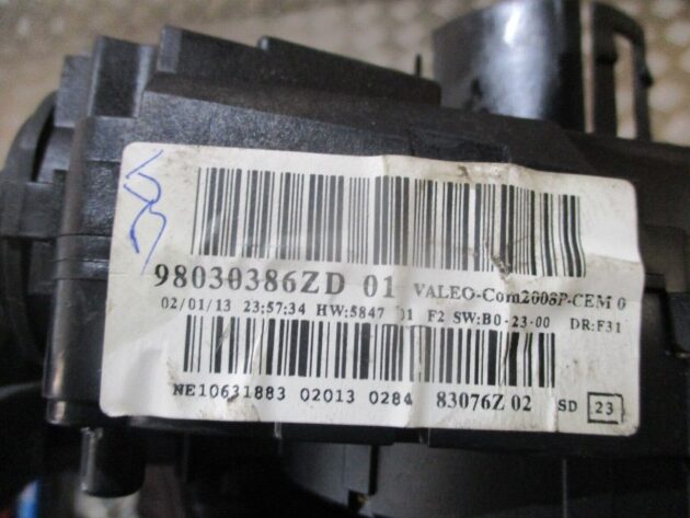 2012 GENUINE PEAUGEOT 208 COMBINATION SWITCH INDICATER LIGHT STALK 98030386ZD - Image 3