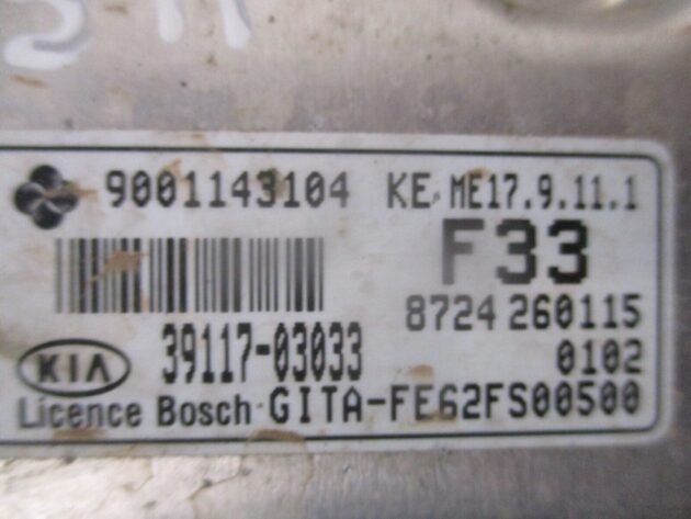 2016 GENUINE KIA PICANTO ENGINE ECU CONTROL UNIT MODULE 39117-03033 - Image 2