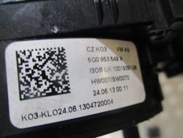 2015 VW GOLF MK7 INDICATER WIPER STALK SQUIB 5Q0953507AG 5Q0953513AJ 5Q0953549A - Image 6