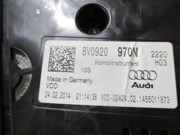 2016 GENUINE AUDI A3 8V SPEEDOMETER INSTRUMENT CLUSTER CLOCK 8V0920970N - Image 2