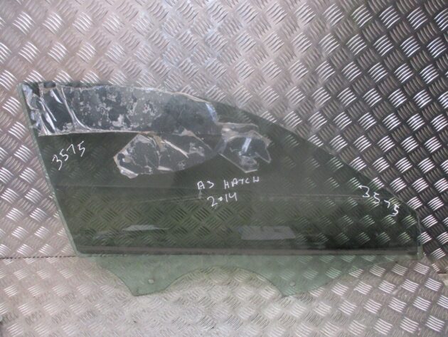 2014 GENUINE AUDI A3 8V HATCHBACK FRONT RIGHT DRIVER SIDE WINDOW GLASS OSF - Image 2