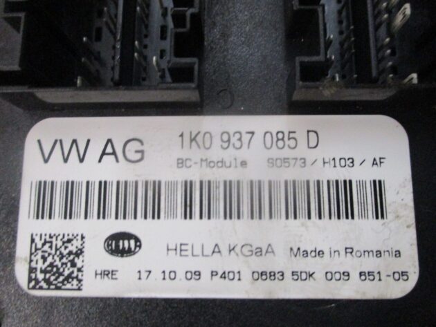 2012 GENUINE VW GOLF MK6 BCM BODY CONTROL MODULE 1K0937085D - Image 2