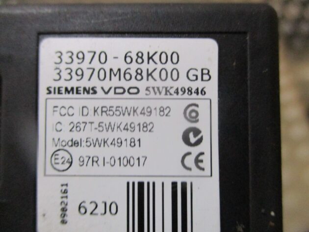 2013 GENUINE SUZUKI ALTO IGNITION BARREL ECU 33970-68K00 - Image 2