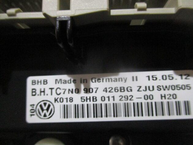 2012 GENUINE VW GOLF MK6 AC HEATER CLIMATE CONTROL SWITCH PANEL 5HB011292 - Image 2