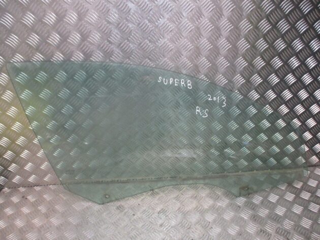 2013 GENUINE SKODA SUPERB FRONT RIGHT DRIVER SIDE DOOR WINDOW GLASS OSF