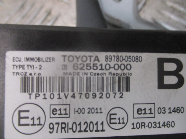 2014 GENUINE TOYOTA AVENSIS IMMOBILIZER CONTROL MODULE 89780-05080 - Image 2