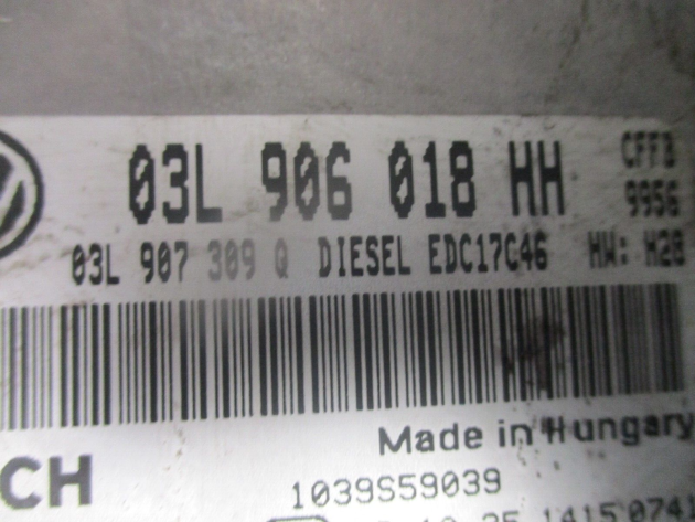 2013 GENUINE VW SHARAN ENGINE ECU CONTROL MODULE 03L906018HH - Image 2