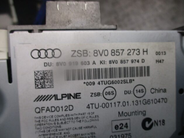 2013 GENUINE AUDI A3 8V MMI MULTIMEDIA DISPLAY SCREEN 8V0857273H - Image 2