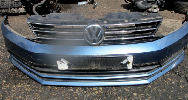 2014 GENUINE VW JETTA FRONT COMPLETE BUMPER WITH SENSOR