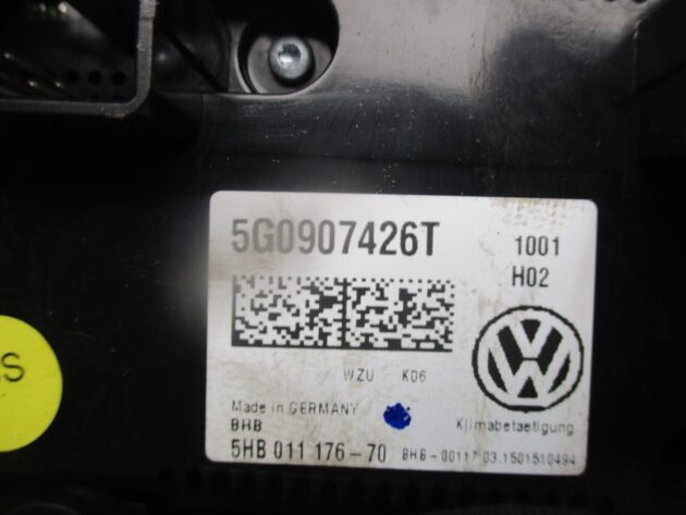 2016 GENUINE VW PASSAT B8 AC HEATER CLIMATE CONTROL SWITCH PANEL 5G0907426T - Image 3