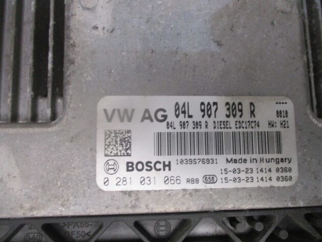 2016 GENUINE VW PASSAT B8 MANUAL ENGINE ECU CONTROL UNIT MODULE 04L907309R - Image 2